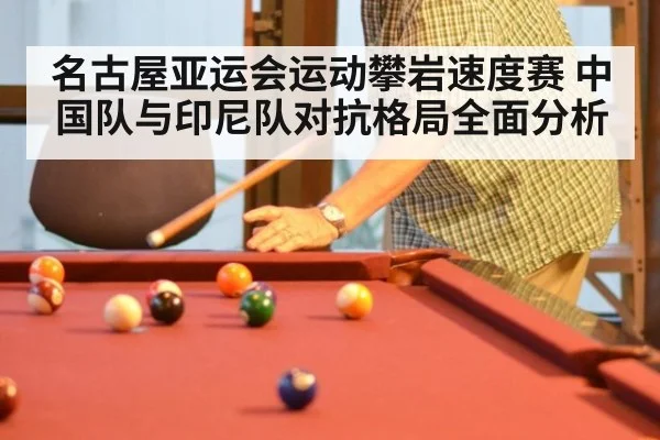 名古屋亚运会运动攀岩速度赛 中国队与印尼队对抗格局全面分析